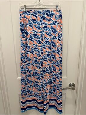 Jean Pierre Klifa Paris Wide Leg Printed Resort Pants in Medium